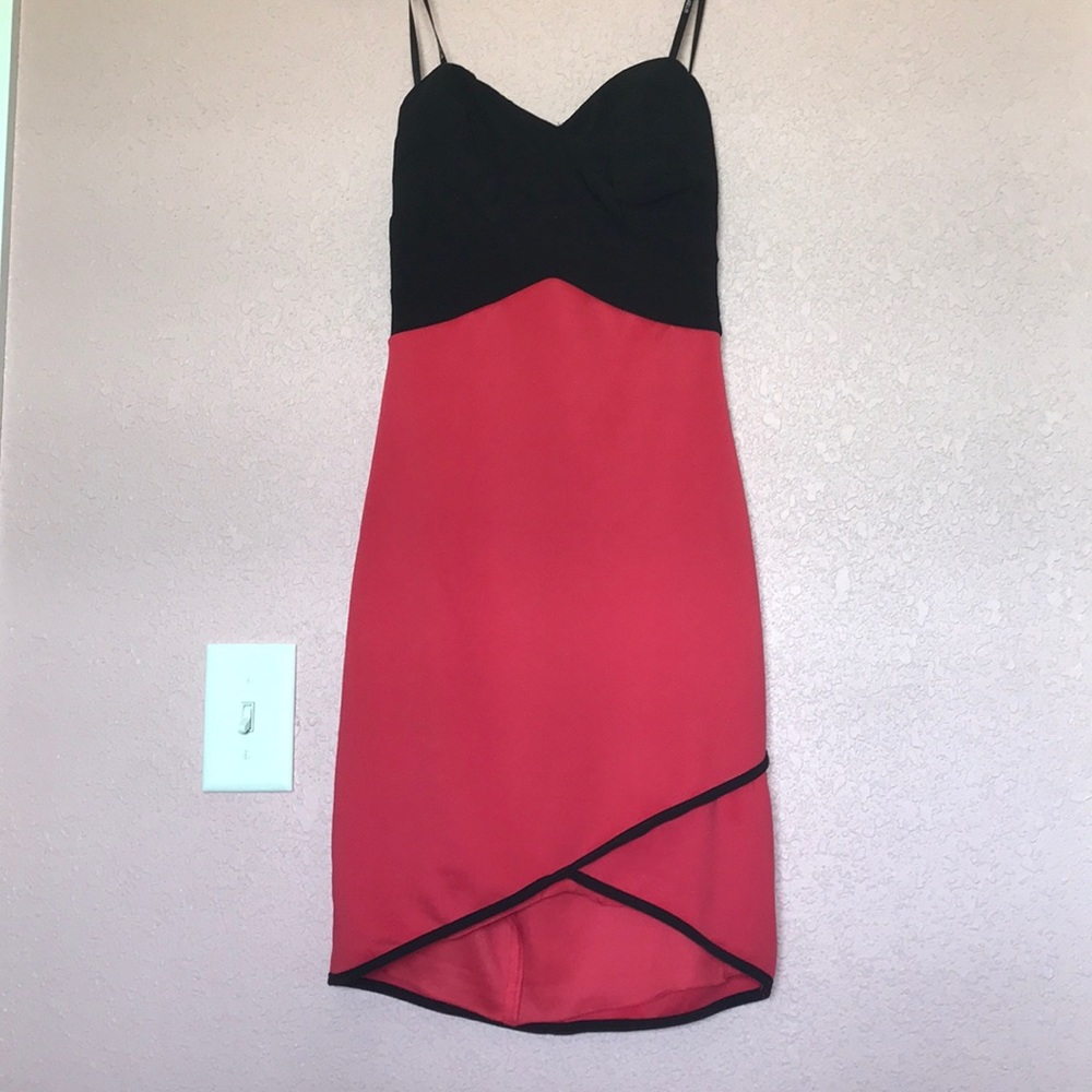 B. Darlin Black/Red Strapless Dress NWT